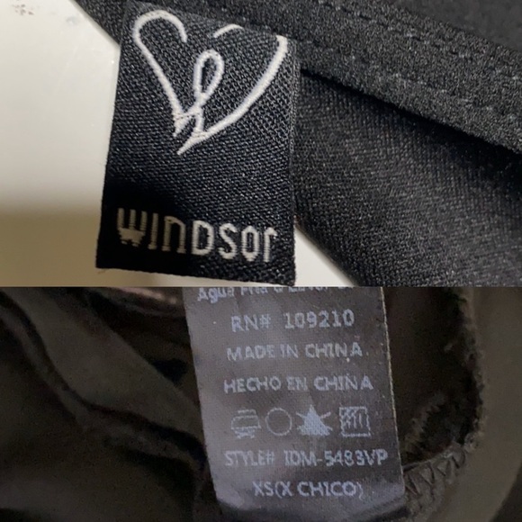 Windsor One Shoulder Black Dress with Deep Split Size XS - Picture 8 of 8